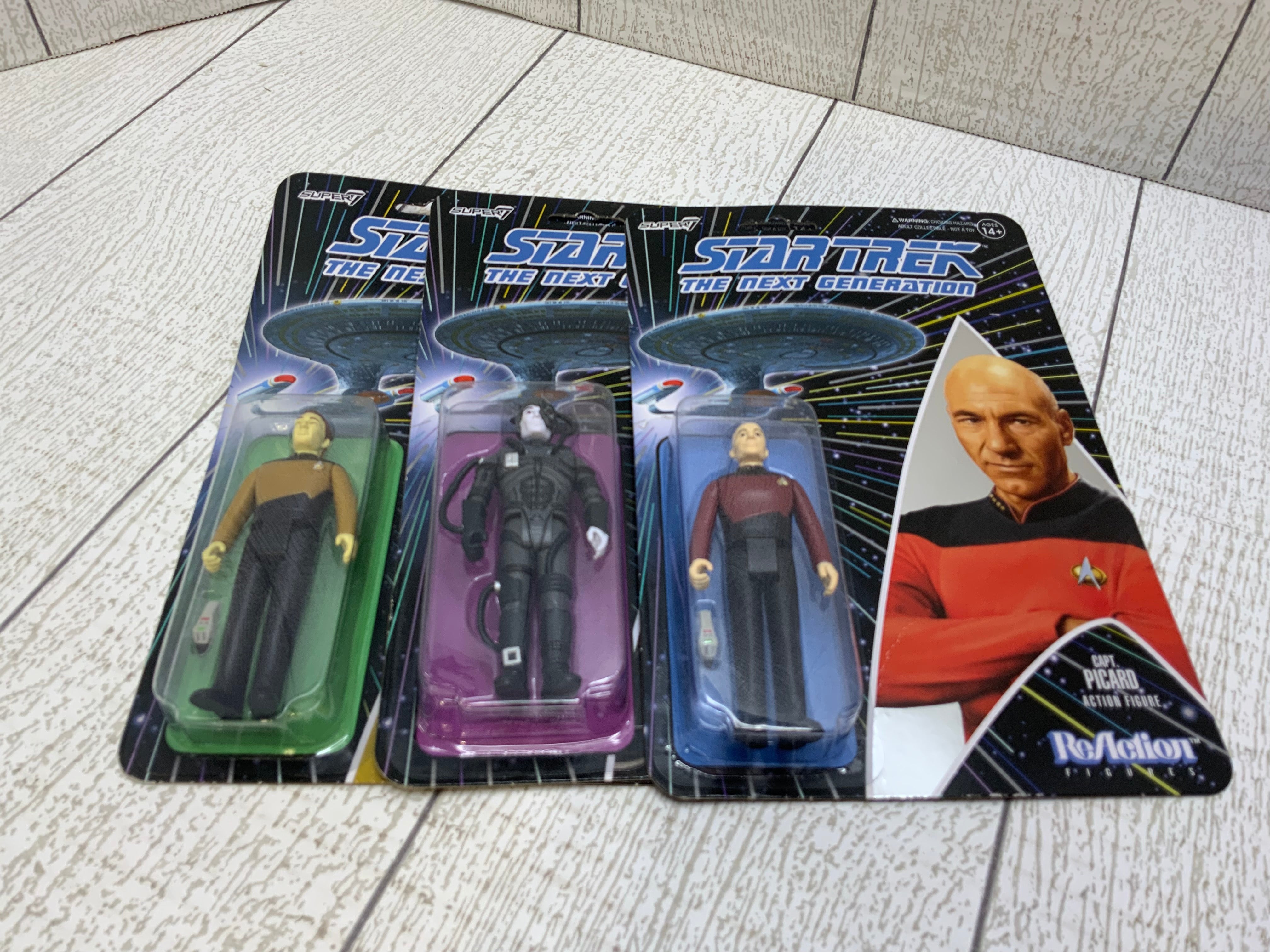 Star Trek The Next Generation Action Figures **LOT OF 3** (7941868421358)